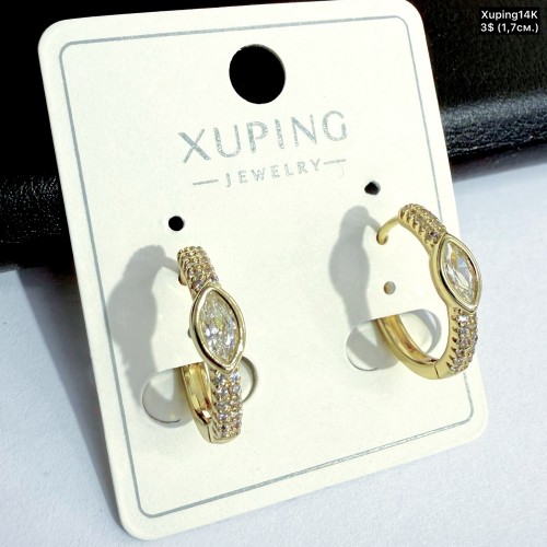 Сережки Xuping14К 10832 (1.7см)